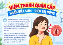 VIÊM THANH QUẢN CẤP – ĐỪNG CHỦ QUAN VỚI KHÀN TIẾNG VIÊM THANH QUẢN CẤP – ĐỪNG CHỦ QUAN VỚI KHÀN TIẾNG