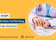Lịch khám chuyên khoa Tai Mũi Họng (Từ 29/9/2025 - 05/10/2025)
