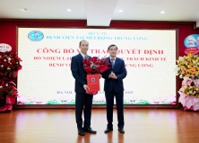 LỄ CÔNG BỐ QUYẾT ĐỊNH BỔ NHIỆM LẠI PHÓ GIÁM ĐỐC PHỤ TRÁCH KINH TẾ BỆNH VIỆN TAI MŨI HỌNG TRUNG ƯƠNG. LỄ CÔNG BỐ QUYẾT ĐỊNH BỔ NHIỆM LẠI PHÓ GIÁM ĐỐC PHỤ TRÁCH KINH TẾ BỆNH VIỆN TAI MŨI HỌNG TRUNG ƯƠNG.