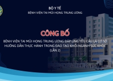 CÔNG BỐ CƠ SỞ KHÁM BỆNH, CHỮA BỆNH ĐÁP ỨNG YÊU CẦU LÀ CƠ SỞ HƯỚNG DẪN THỰC HÀNH TRONG ĐÀO TẠO KHỐI NGÀNH SỨC KHỎE (LẦN 2)