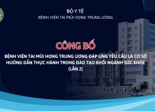 CÔNG BỐ CƠ SỞ KHÁM BỆNH, CHỮA BỆNH ĐÁP ỨNG YÊU CẦU LÀ CƠ SỞ HƯỚNG DẪN THỰC HÀNH TRONG ĐÀO TẠO KHỐI NGÀNH SỨC KHỎE (LẦN 2)