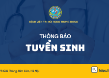 THÔNG BÁO TUYỂN SINH LỚP TAI MŨI HỌNG CƠ BẢN KHÓA V (NĂM 2026)
