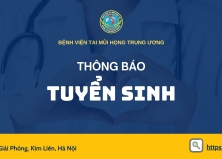 THÔNG BÁO TUYỂN SINH LỚP TAI MŨI HỌNG CƠ BẢN KHÓA IV (NĂM 2025)