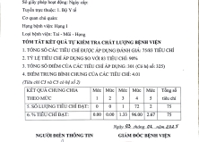 BÁO CÁO TỰ KIỂM TRA, ĐÁNH GIÁ CHẤT LƯỢNG BỆNH VIỆN NĂM 2024