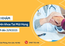 Lịch khám chuyên khoa Tai Mũi Họng (Từ 15/9/2025 đến 21/9/2025)