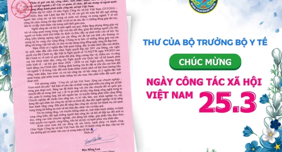 BỘ TRƯỞNG BỘ Y TẾ ĐÀO HỒNG LAN GỬI THƯ CHÚC MỪNG NGÀY CÔNG TÁC XÃ HỘI VIỆT NAM