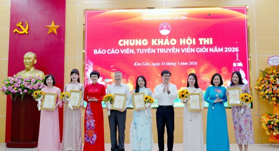 BỆNH VIỆN TAI MŨI HỌNG TRUNG ƯƠNG GHI DANH TOP 15 CHUNG KHẢO HỘI THI BÁO CÁO VIÊN, TUYÊN TRUYỀN VIÊN GIỎI PHƯỜNG KIM LIÊN NĂM 2026