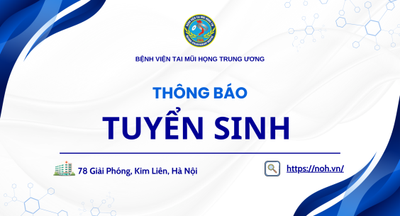 Thông báo tuyển sinh Lớp Điều dưỡng chuyên khoa Tai Mũi Họng khóa XIX năm 2026